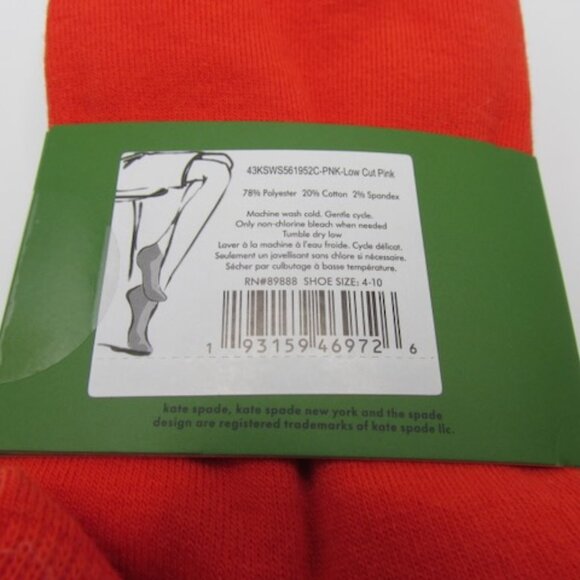 NEW Kate Spade Strawberry Print Socks Pack 3 Pairs NWT - Picture 5 of 6